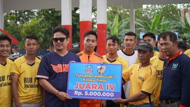 Bupati Koltim Tutup Turnamen Sepak Bola KNPI Cup I