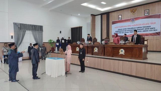 Ali Topan Resmi Dilantik Jadi Anggota DPRD Koltim