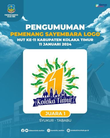 Pengumuman Pemenang Lomba Desain Logo HUT Ke 11 Tahun Kab Kolaka Timur