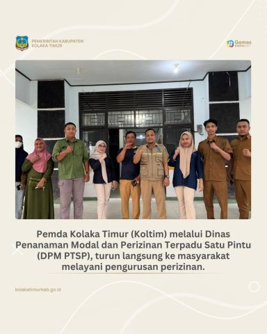 DPM PTSP Koltim Jemput Bola Layani Masyarakat Urus Perizinan