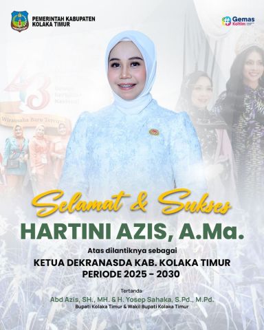  Selamat dan Sukses atas Dilantiknya sebagai Ketua Dekranasda Kabupaten Kolaka Timur Periode 2025-2030