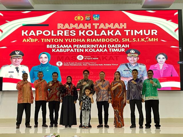Kapolres Koltim Gelar Ramah Tamah dengan Bupati dan Jajaran di Rujab Bupati