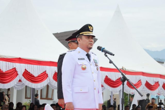 Polres Kolaka Timur Gelar Upacara HUT Bhayangkara Ke - 79 Di Aula Rujab Bupati Koltim