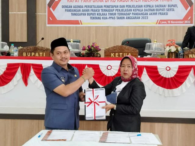 Plt Bupati Koltim Hadiri Rapat Paripurna DPRD Kab. Kolaka Timur