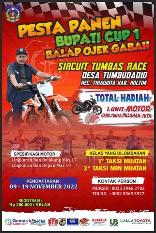Pesta Panen Bupati Cup 1 Balap Ojek Gabah Sirkuit Tumbas Race