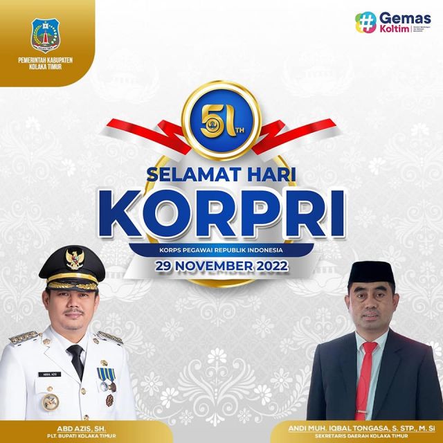 SELAMAT HARI KORPRI KE 51 TAHUN 2022