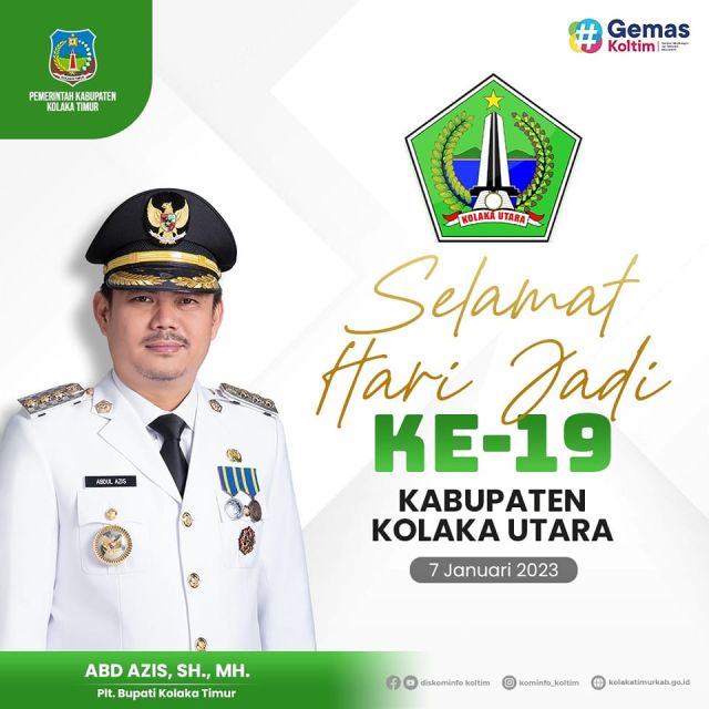 SELAMAT HARI JADI KAB. KOLAKA UTARA KE 19 TAHUN
