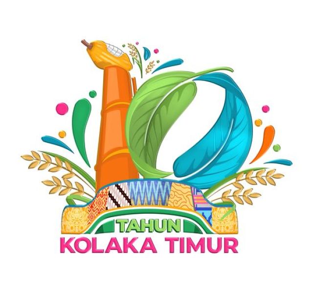 LOGO HUT KE - 10 TAHUN KABUPATEN KOLAKA TIMUR
