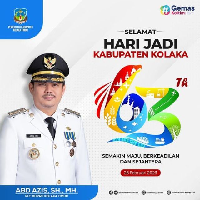 Dirgahayu Kabupaten Kolaka yang ke-63 Tahun 2023