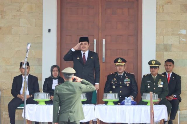 Bupati Koltim Abd Azis SH MH, menjadi Inspektur Upacara peringatan Hari Lahir Pancasila Tahun 2023