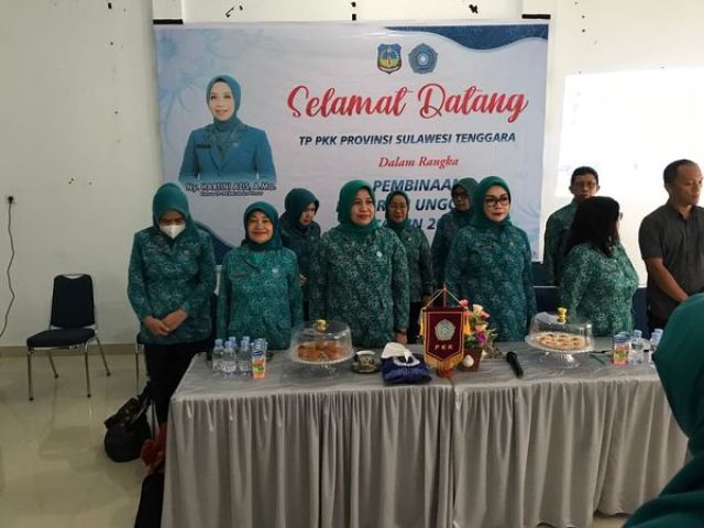 Lakukan Pembinaan Program Unggulan, TP PKK Provinsi Sambangi TP PKK Koltim
