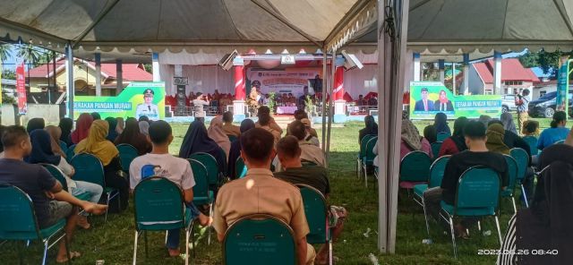 Sekda Koltim Launching Gerakan Pangan Murah Koltim