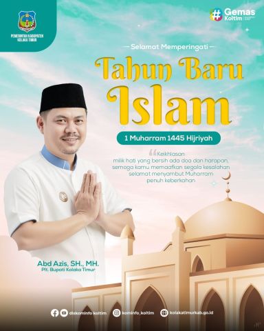 Pemerintah Kab. Kolaka Timur Mengucapkan Selamat Tahun Baru Islam, 1 Muharram 1445 Hijriyah.