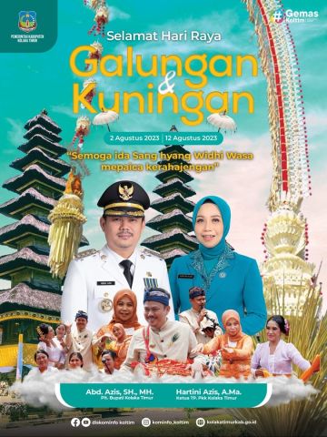 Pemerintah Kabupaten Kolaka Timur mengucapkan Selamat Hari Raya Galungan dan Kuningan Tahun 2023