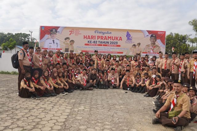 Bupati Koltim Pimpin Upacara HUT Pramuka ke-62