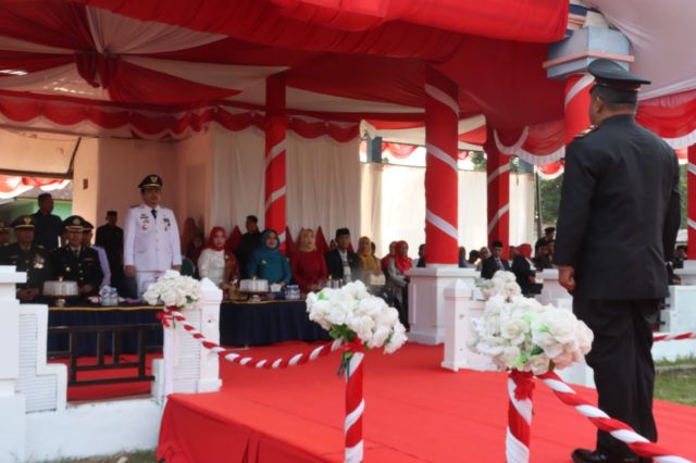 Bupati Koltim Jadi Irup Penurunan Bendera Merah Putih