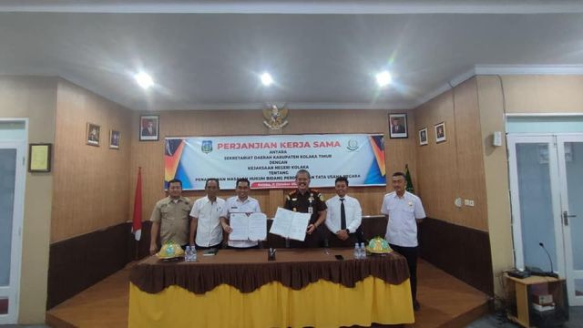 Kejari Kolaka dan Setda Koltim Teken Kerjasama Penanganan Perdata dan TUN