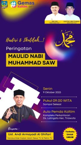 PERINGATAN MAULID NABI MUHAMMAD SAW PEMDA KOLAKA TIMUR