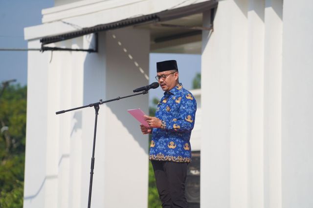 Pimpin Upacara HUT Korpri, Bupati Sampaikan Pesan Ketum Korpri