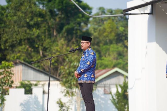 Upacara Perdana Setelah Definitif, Bupati Ingatkan Anggota Kopri Agar Berintegritas