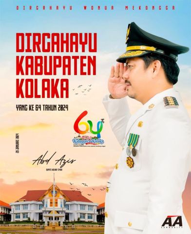 Pemerintah Kabupaten Kolaka Timur mengucapkan Dirgahayu Kabupaten Kolaka yang Ke-64 Tahun