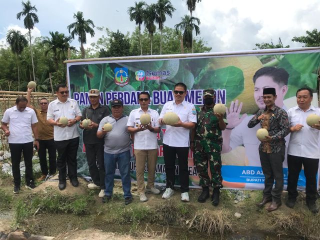 Silaturahmi dan Panen Panen Melon Bupati di Lalowura