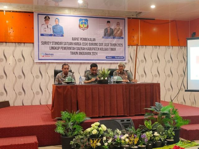 Rapat Pembekalan Survey Standar Satuan Harga SSH Barang dan Jasa Tahun 2025 Lingkup Pemerintah Daerah Kabupaten Koltim Tahun Anggaran 2024
