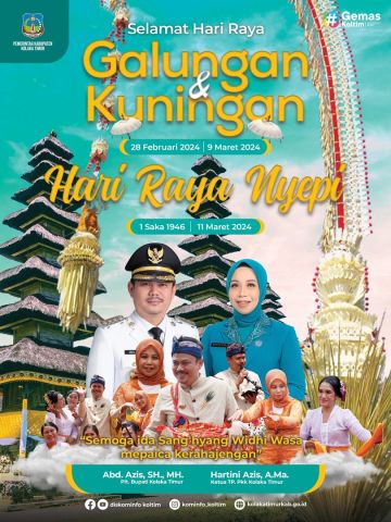 Pemerintah Kabupaten Kolaka Timur mengucapkan Selamat Hari Raya Galungan dan Kuningan Tahun 2024