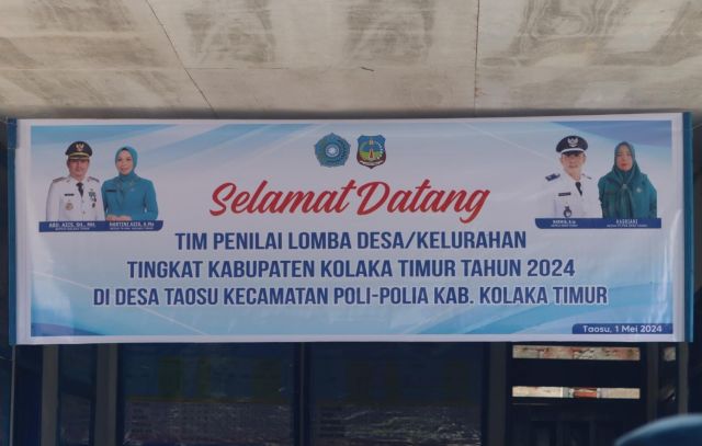 Desa Taosu Wakili Kecamatan Poli-Polia dalam Lomba Desa/Kelurahan Tingkat Kabupaten Tahun 2024