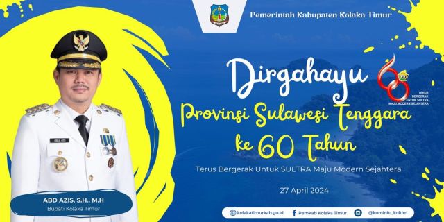 Dirgahayu Provinsi Sulawesi Tenggara ke-60 Tahun