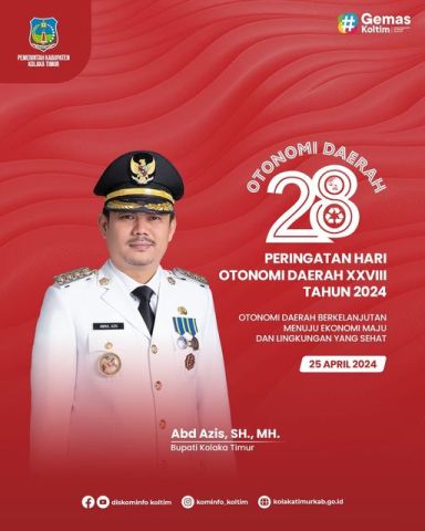 Selamat Memperingati Hari Otonomi Daerah ke 28 Tahun 2024