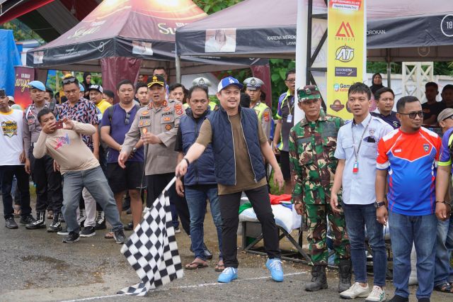 Balap Motor Bupati dan Kapolres Koltim Cup Dipadati Penonton