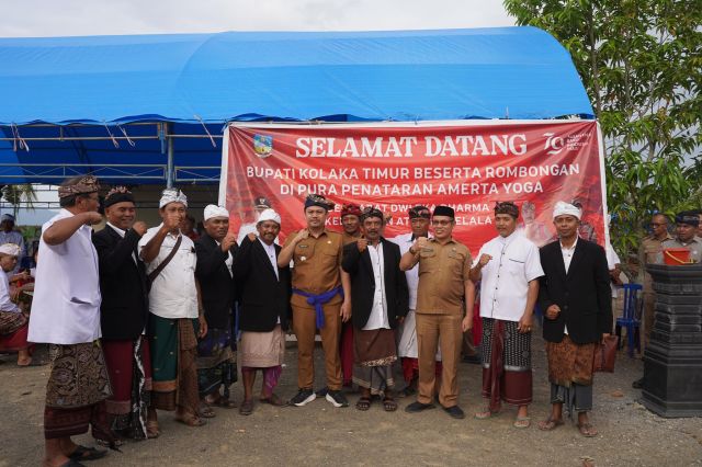 Bupati Koltim Sambangi Pura Dalem Prajepati Atula