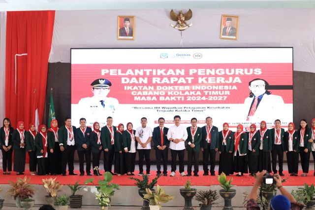 Bupati Koltim hadiri Pelantikan Pengurus IDI Kolaka Timur