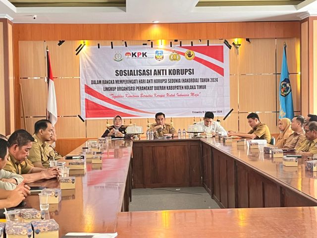 Pemda Koltim gelar Sosialisasi Anti Korupsi dalam Rangka Memperingati Hari Anti Korupsi Sedunia HAKORDIA
