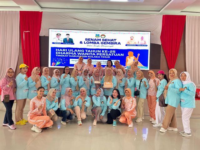 DWP Koltim Gelar Lomba dan Senam Sehat dalam Peringatan HUT ke 25 DWP