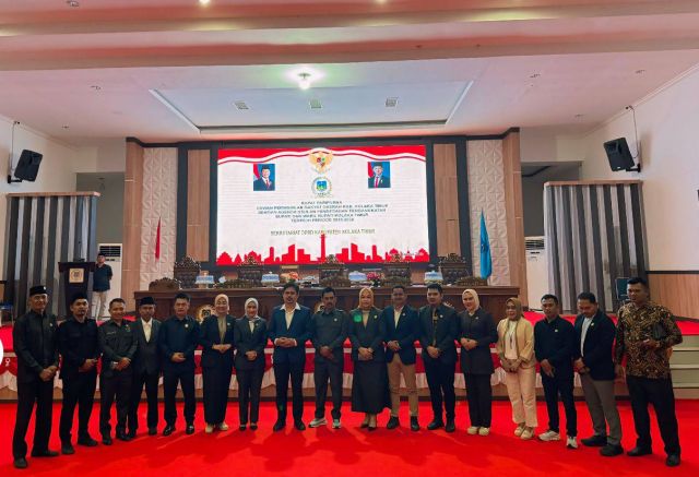 DPRD Koltim Paripurnakan Pengesahan Pengangkatan Bupati dan Wabup Terpilih