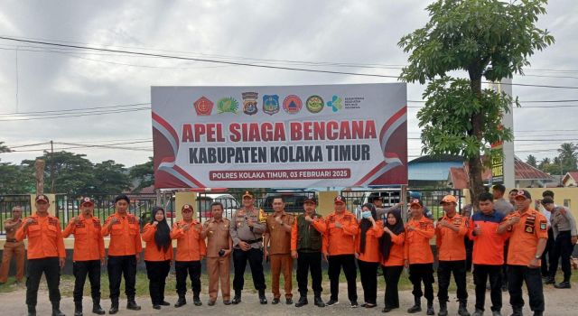 Polres dan Pemda Koltim Gelar Apel Siaga Bencana