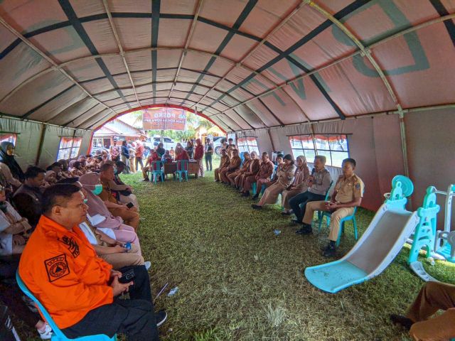 Polres dan Pemda Koltim Bersama Gelar Terapi Healing Terpadu Anak Korban Gempa Bumi