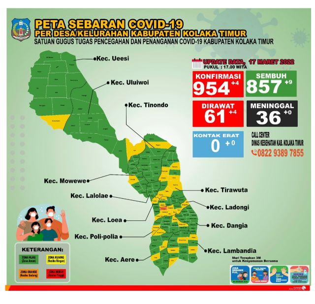 DATA COVID-19, 17 MARET 2022