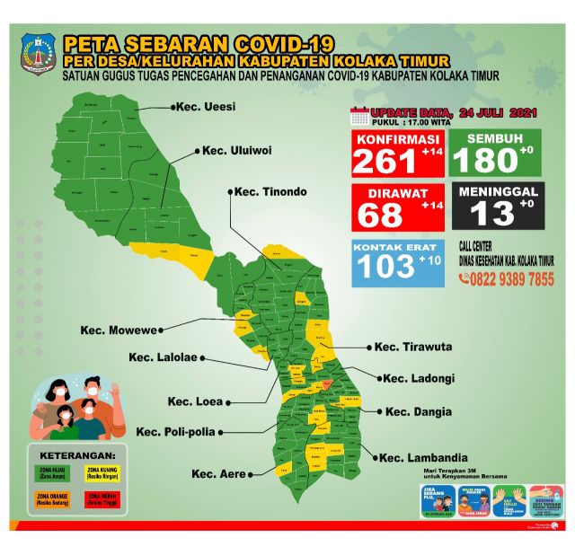 DATA COVID-19 TANGGAL 24 JULI 2021