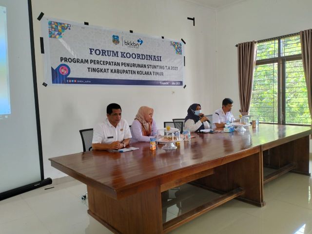 Dinas KB laksanakan Forum Koordinasi Percepatan Penurunan Stunting tingkat Kab Kolaka Timur