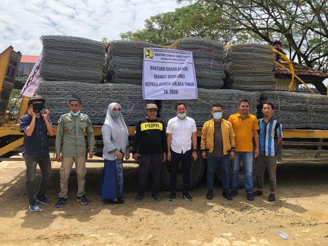 Koltim Keciprat Bantuan Kawat Bronjong Sungai Aere  