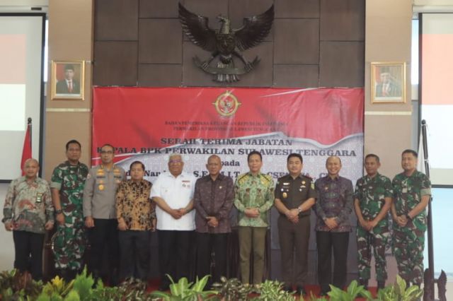 Bupati dan Sekda Koltim Hadiri Serah Terima Jabatan Kepala BPK Sultra