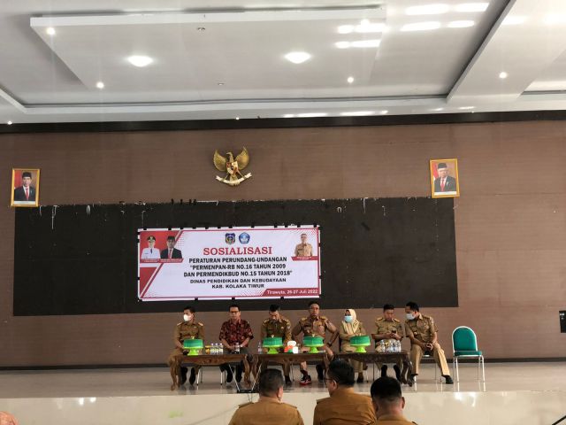 Dikbud Sosialisasikan Permen PANRB dan Permendikbud  Tentang Jafung Guru