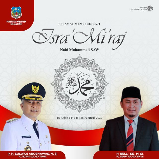 UCAPAN ISRA MIRAJ PEMDA KOLTIM