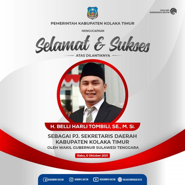 SELAMAT ATAS PELANTIKAN SEBAGAI PJ SEKDA KOLTIM