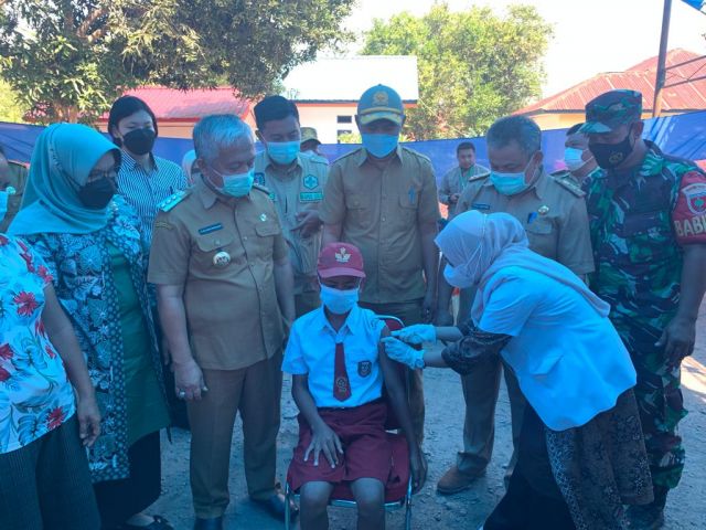 Koltim Mulai Vaksin Usia SD